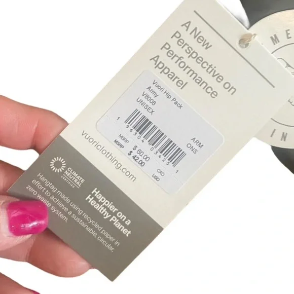 NWT Vuori hip pack ARMY GREEN - Picture 5 of 5